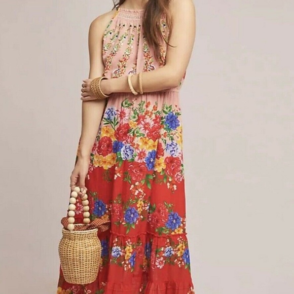 NWT Anthropologie Atacama Maxi Dress Size 10